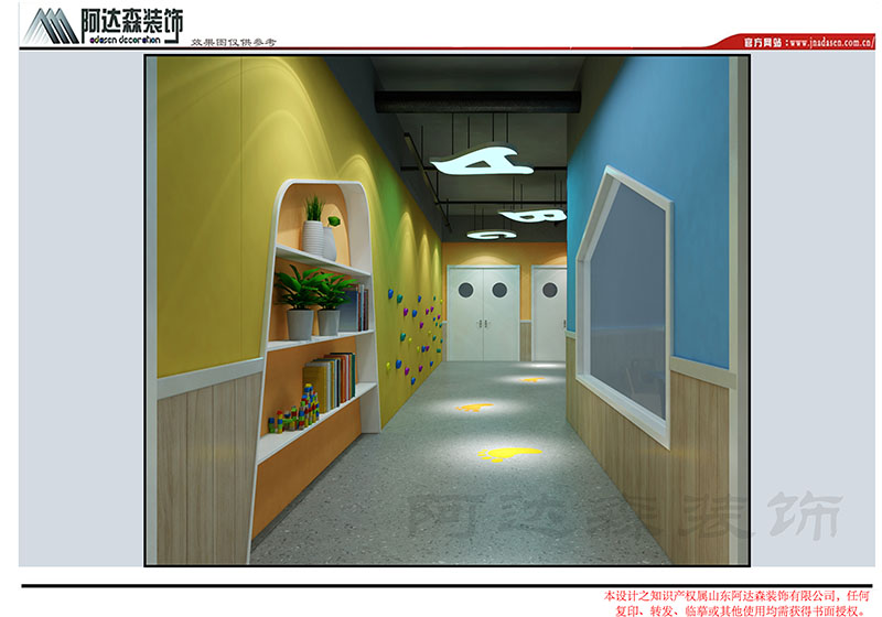 濟南幼兒園設計中彩繪有什么作用？